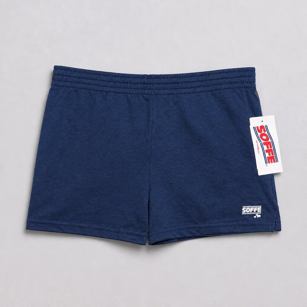 Soffe XL Shorts Navy Blue 50% Cotton 50% Polyester